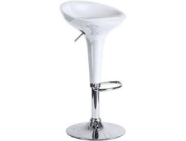 Banco  Madison (Branco - 45 x 87 / 67 x 40 cm - Policloreto de Vinila - Aço Reforçado)