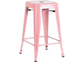 Banco  Torix (Rosa - 40 x 65 x 40 cm - Aço Reforçado)