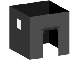 Pack 4 Toldos Laterais para Tendas PRESENTES MIGUEL  2L1V1P (2x2 m - Preto)