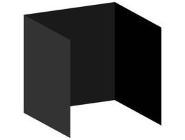 Pack 3 Toldos Laterais Lisos para Tendas REGALOS MIGUEL  (3x3 m - Preto)