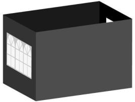 Pack 4 Toldos Laterais para Tendas PRESENTES MIGUEL Master 2L1V1P (3x4,5 m - Preto)