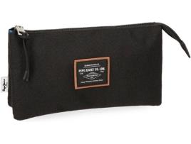 Estojo Triplo PEPE JEANS Cross Preto (22x12x5cm)