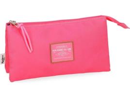 Estojo Triplo PEPE JEANS Cross Rosa (22x12x5cm)