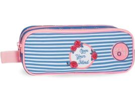 Estojo ROLL ROAD Rose Azul (23x9x7cm)