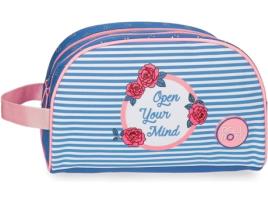 Estojo ROLL ROAD Rose Azul (26x16x12cm)