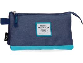 Estojo Triplo PEPE JEANS Molly Azul (22x12x5cm)