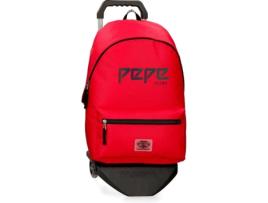 Mochila com Rodas PEPE JEANS Osset Vermelho (31x42x17.5cm)