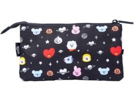 Estojo Triplo BT21 Cool Multicor (22x12.5cm)