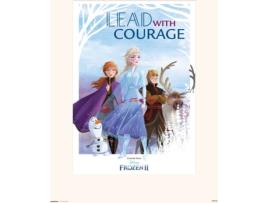Print FROZEN 30X40 cm  Lead With Courage