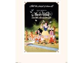 Print DISNEY 30X40 Cm Walt Snow (Branco)