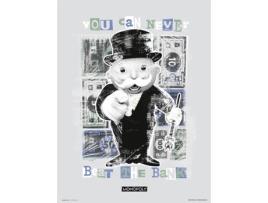 Print MONOPOLY 30X40 cm  Eou Can Never Beat The Bank