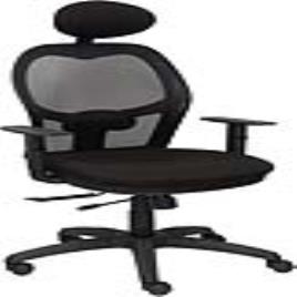 Silla de Oficina Jorquera malla negra asiento bali negro con traslak y cabecero