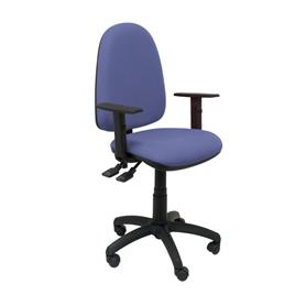 Silla de Oficina Tribaldos azul claro con brazos regulables