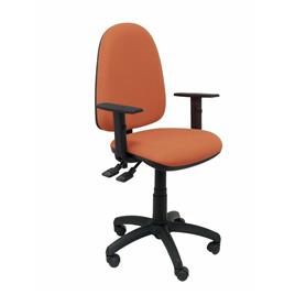 Silla de Oficina Tribaldos marrón con brazos regulables