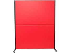 Biombo PIQUERAS&CRESPO Valdeganga Vermelho (130x160 cm - Pele Sintética)