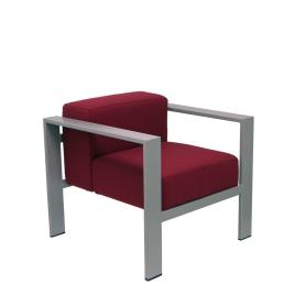 Sillón de Oficina de espera Lázaro bali granate