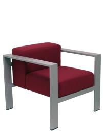 Sillón de Oficina de espera Lázaro bali granate