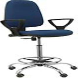 Taburete de Oficina Socovos bali azul marino brazos fijos