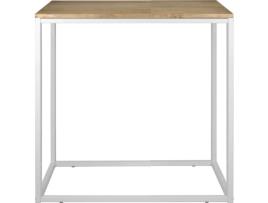 Aparador  iCub (Branco - 35 x 100 x 82 cm - Madeira e Metal)