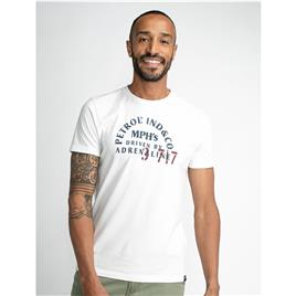 Petrol Industries T-shirt com gola redonda e logótipo