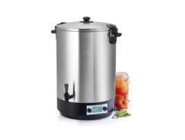 Esterilizador de Jarra Elétrico Tanque de Aço Inoxidável com Torneira e Temporizador 45L 2500W Ns St45Ina NATURE&SAVEURS