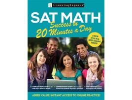 Livro sat math success in 20 minutes a day de learningexpress (inglês)