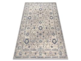 Tapete Nain Quadro Ornamento 7586/51935 Bege/Azul Escuro (240 x 340 cm)