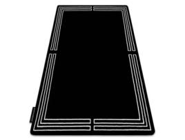 Tapete Hampton Chick Quadro Preto (200 x 290 cm)