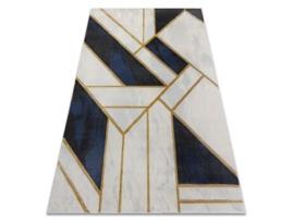 Tapete Emerald Exclusivo 1015 Glamour, À Moda Mármore, Geométrico Azul Escuro/Ouro (280 x 370 cm)