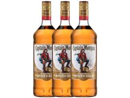 Rum CAPTAIN MORGAN Captain Morgan Spiced Gold (1 L - 3 unidades)