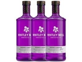 Gin WHITLEY NEILL Whitley Neill Rhubarb & Ginger Gin (0.7 L - 3 unidades)