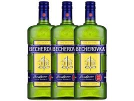 Licor BECHEROVKA Licor De Ervas Becherovka (1 L - 3 unidades)