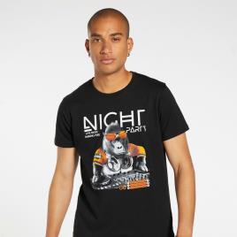 T-shirt Silver Dj Monkey - Preto - T-shirt Homem tamanho L