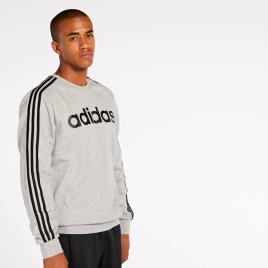 Camisola adidas 3 Stripes - Cinza - Camisola Homem tamanho M