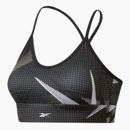 Soutien Desporto Reebok Myt Aop - Preto - Sup. Médio tamanho M