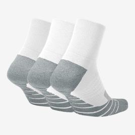 Meias Running Nike - Branco - Pack 3 Pares Homem tamanho L