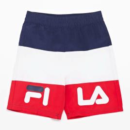 Calções de Banho Fila Myles - Azul - Calções Praia Rapaz tamanho 8