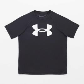 T-shirt Under Armour Biglogo - Preto - T-shirt Rapaz tamanho 14