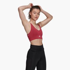 Top Desportivo Adidas Seamless - Rosa - Top Suporte Baixo tamanho S