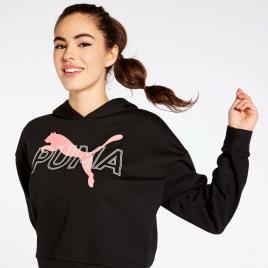 Sweatshirt Puma Cat - Preto - Sweat Mulher tamanho XL