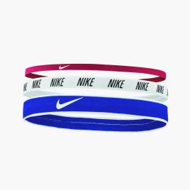 Fitas de Cabelo Nike Mixed - Azul - Pack 3 Fitas Desporto tamanho T.U.
