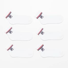 Meias Curtas Fila - Branco - Pack 6 - Homem tamanho T.U.