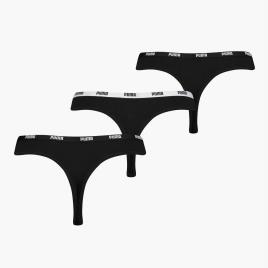 Cuecas Tanga Puma - Preto - Roupa Interior Mulher tamanho S