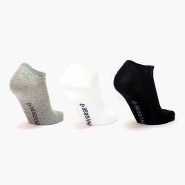 Meias Invisíveis Converse - Cinza - Pack 3 Homem tamanho L