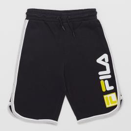 Bermudas Fila Bross - Preto - Bermudas Rapaz tamanho 16