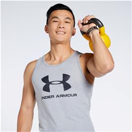 Camisola S/Mangas Under Armour Foundation - Cinza - Homem tamanho XL