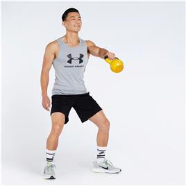 Camisola S/Mangas Under Armour Foundation - Cinza - Homem tamanho XL