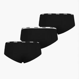 Cuecas Hipster Puma - Preto - Roupa Interior Mulher tamanho M