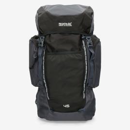 Mochila Regatta Highton III 45 - Preto - Mochila Montanha tamanho T.U.