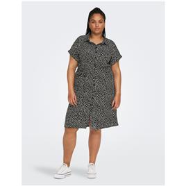 Only Carmakoma Vestido estampado estilo camisa, de mangas curtas